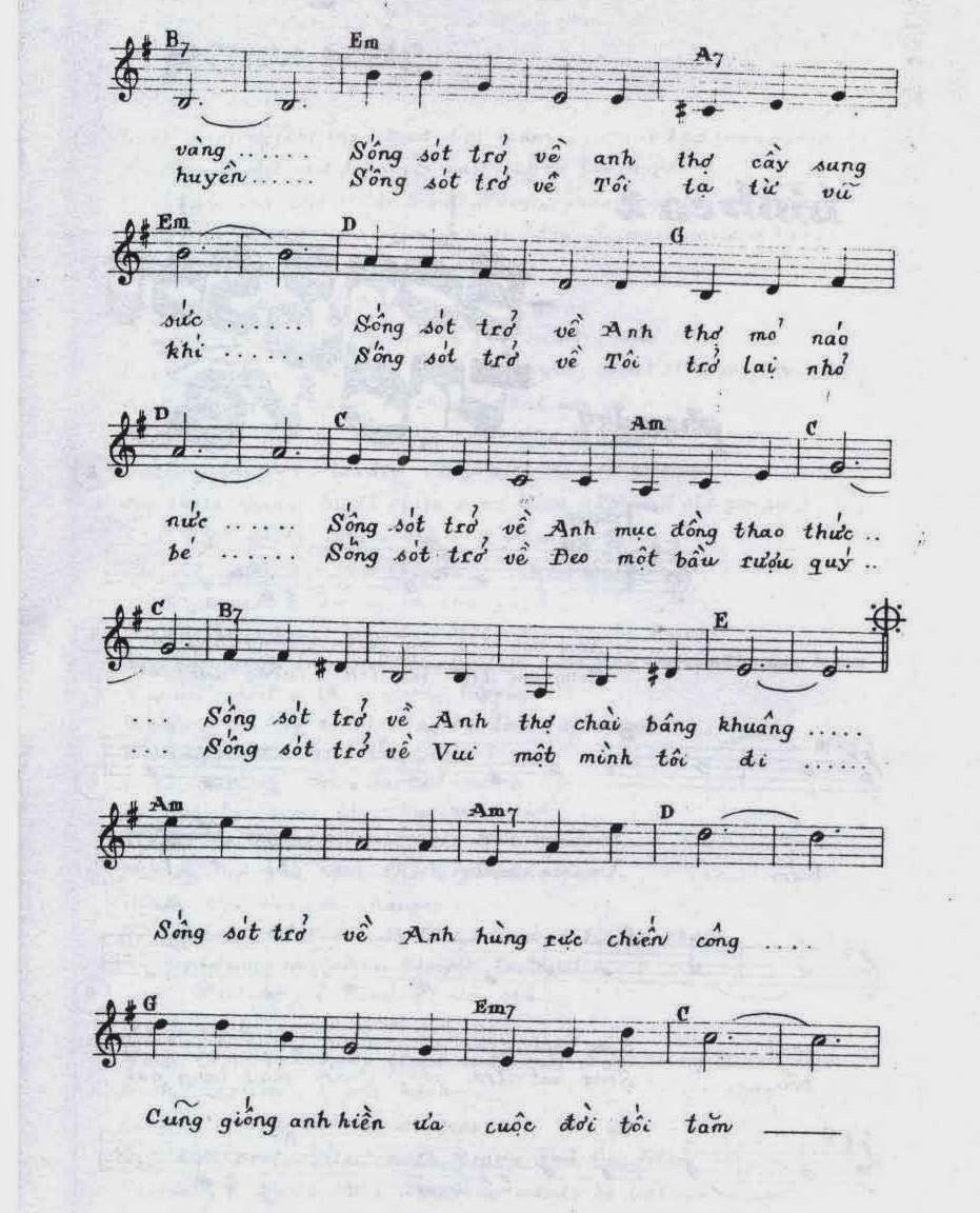 Sheet nhạc Bình Ca 2 2